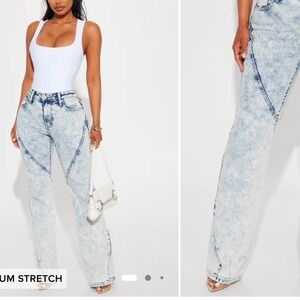 Fashion Nova Light Wash Boot Cut Jeans